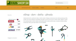 Desktop Screenshot of fajnshop.sk